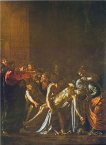 Auferweckung des Lazarus von Michelangelo Caravaggio, 1609.